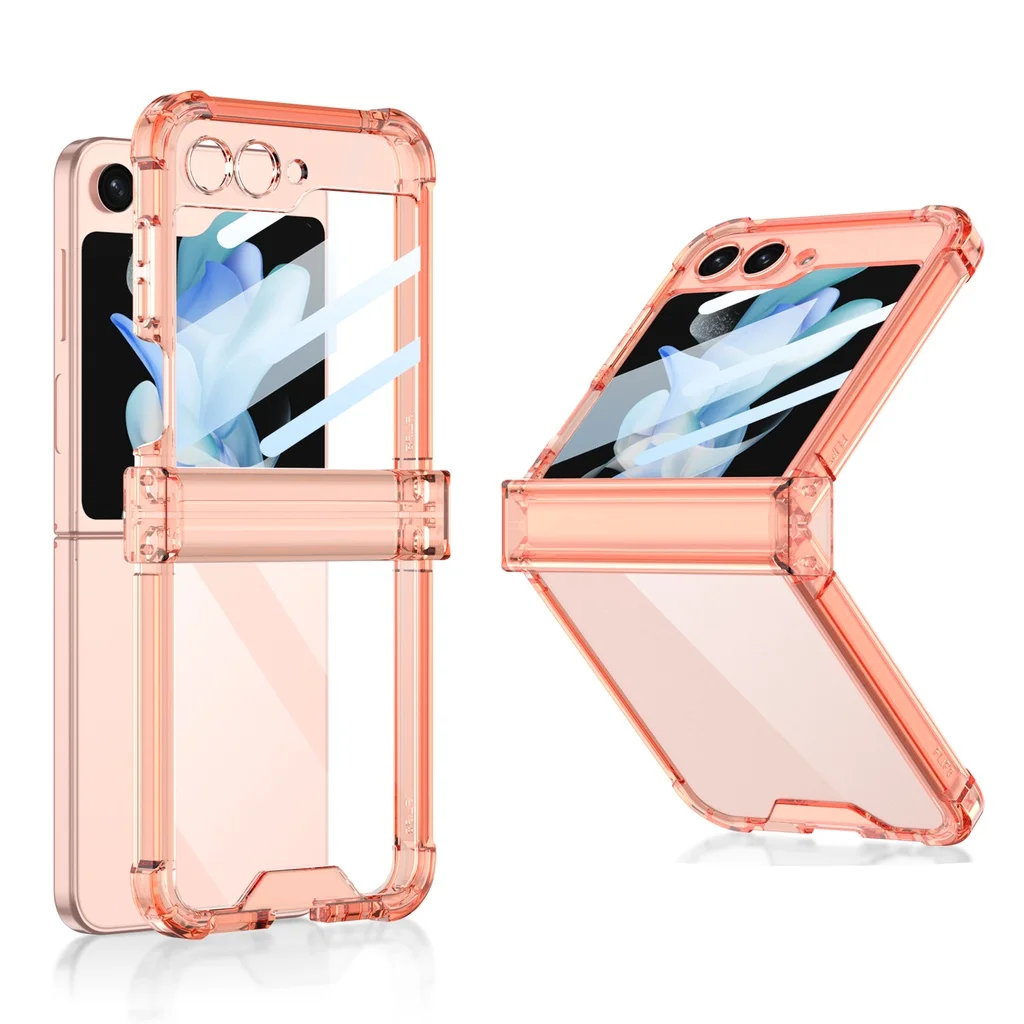 For Samsung Galaxy Z Flip 5 Case Mirror Film All-inclusive Folding Hinge Four Corner Shockproof Soft Cover With tempered film
For Samsung Galaxy Z Flip 5 Case Mirror Film All-inclusive Folding Hinge Four Corner Shockproof Soft Cover With tempered film