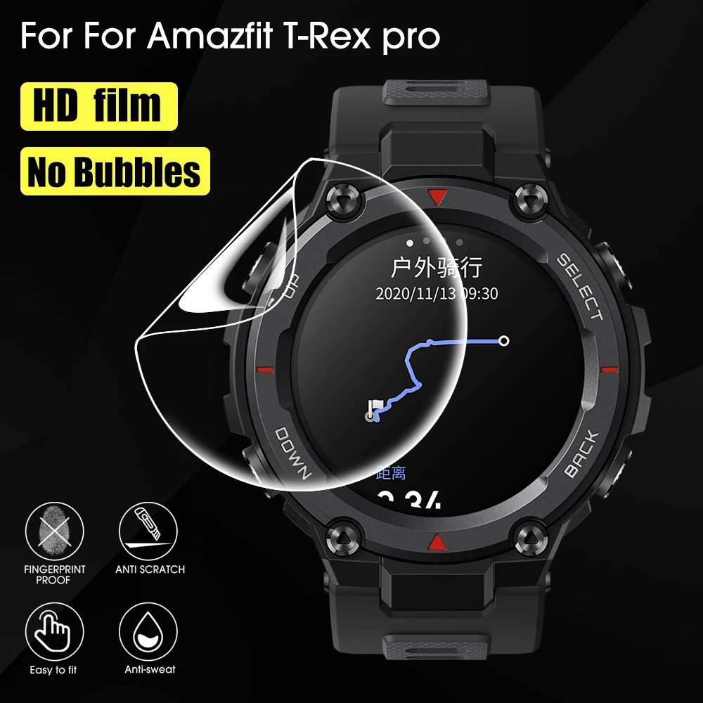 Гидрогелевая пленка для Amazfit T-Rex Pro, Противоударная защита экрана, устойчивая к царапинам, мягкая пленка для смарт-часов Amazfit T-Rex Pro
Гидрогелевая пленка для Amazfit T-Rex Pro, Противоударная защита экрана, устойчивая к царапинам, мягкая пленка для смарт-часов Amazfit T-Rex Pro