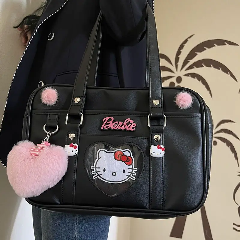 Cartoon Cute Hello Kitty JK Shoulder Bag Sanrio Y2K Anime Hot Girl Messenger Bag Student Commuting Uniform Bag Women's Handbags
Cartoon Cute Hello Kitty JK Shoulder Bag Sanrio Y2K Anime Hot Girl Messenger Bag Student Commuting Uniform Bag Women's Handbags