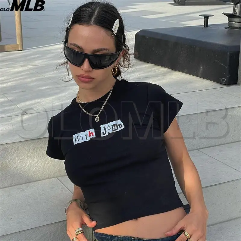 Women Crop Top Short Sleeve Kawaii T Shirt harajuku 2022 Summer Grunge Slim Y2k Tops Round Neck Punk Vintage Graphic Tee Shirt
Women Crop Top Short Sleeve Kawaii T Shirt harajuku 2022 Summer Grunge Slim Y2k Tops Round Neck Punk Vintage Graphic Tee Shirt
