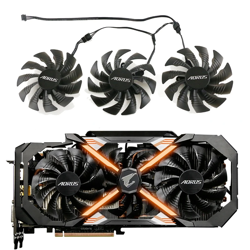Original T129215BU 3pcs/lot 95mm 6pin for GIGABYTE AORUS GTX 1070 1080 1080Ti Graphics Card Fan
Original T129215BU 3pcs/lot 95mm 6pin for GIGABYTE AORUS GTX 1070 1080 1080Ti Graphics Card Fan