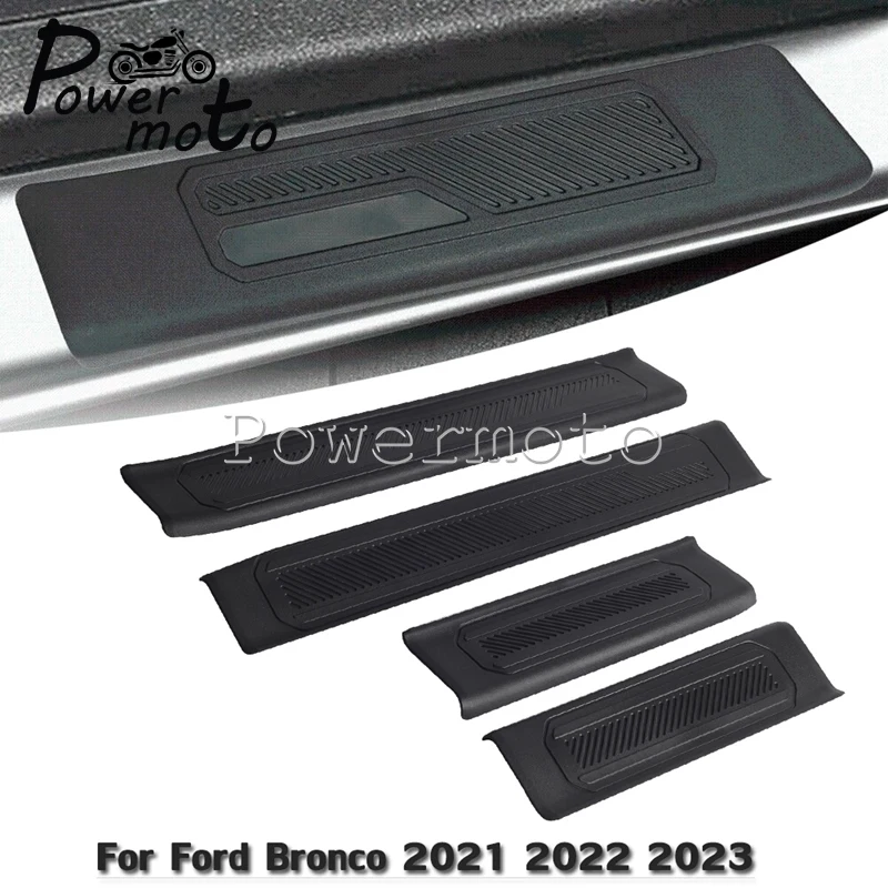 

Защитная накладка на края двери для Ford Bronco 21-23, защитная накладка на пороги, комплект молдингов, автомобильные аксессуары, 1 комплект/4 шт.