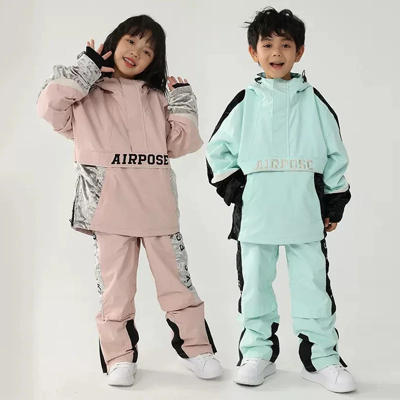 2024 New Children Ski Suit Winter Girls Boys Outdoor Snowboard Wear Overalls Warm Clothing Windproof Waterproof Kids Skiing Sets
2024 New Children Ski Suit Winter Girls Boys Outdoor Snowboard Wear Overalls Warm Clothing Windproof Waterproof Kids Skiing Sets