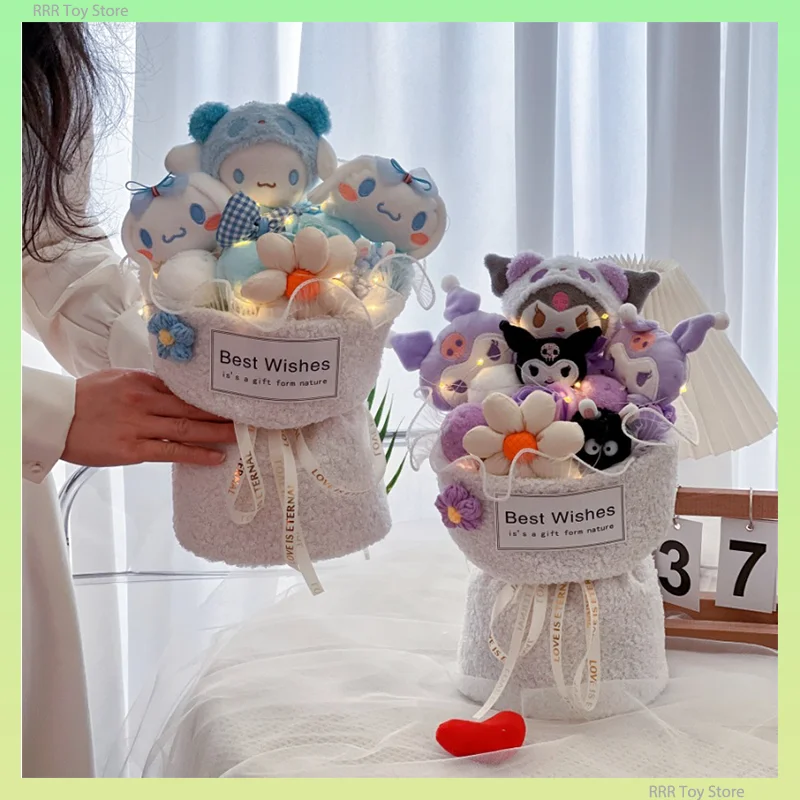 Kuromi Hello Kitty My Melody Kawaii Plush Toy Flower Doll Bundle Gift Girl Sanrio Birthday Kid Gifts Friend Family Children Toys
Kuromi Hello Kitty My Melody Kawaii Plush Toy Flower Doll Bundle Gift Girl Sanrio Birthday Kid Gifts Friend Family Children Toys