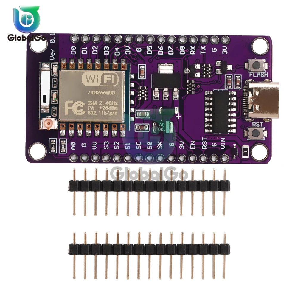 

Nodemcu Lua ESP8266 Development Board Serial Wireless WiFi CH340 ESP-07/07S Module