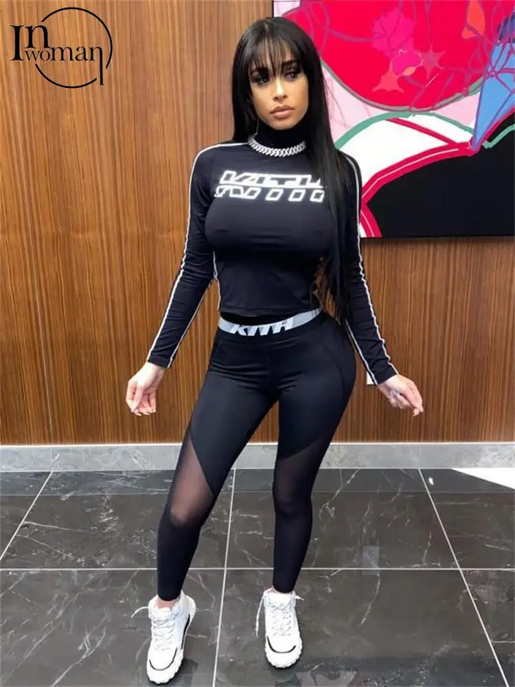 Inwoman Spring Sexy Print Mesh Patchwork 2 Two Piece Sets Club Outfit Women 2023 Long Sleeve Tops And Pants Sets Black Tracksuit
Inwoman Spring Sexy Print Mesh Patchwork 2 Two Piece Sets Club Outfit Women 2023 Long Sleeve Tops And Pants Sets Black Tracksuit