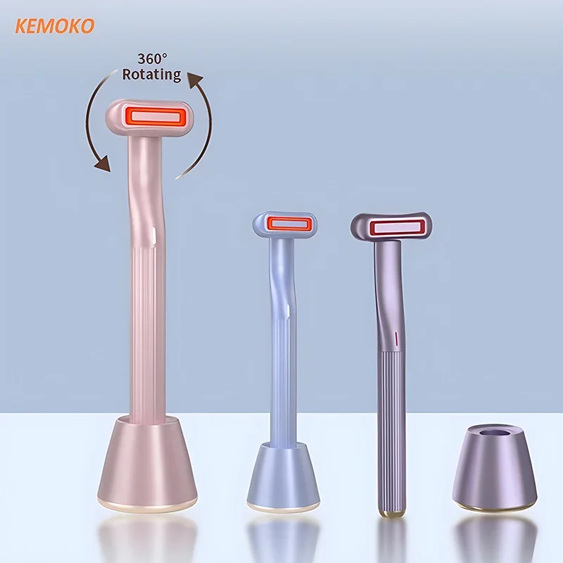 

LED RF EMS Eye Massager Microcurrent Heating Vibration Facial Neck Eye Anti Aging Wrinkle Face Lifting Beauty Tool 360° Rotating