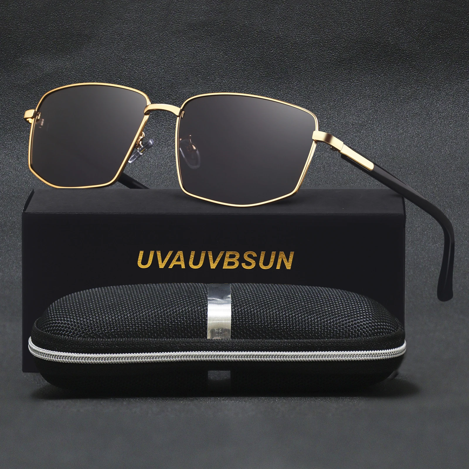 

Очки солнцезащитные поляризационные для мужчин и женщин, модные роскошные солнечные аксессуары в металлической многоугольной оправе, для вождения на улице, UV400