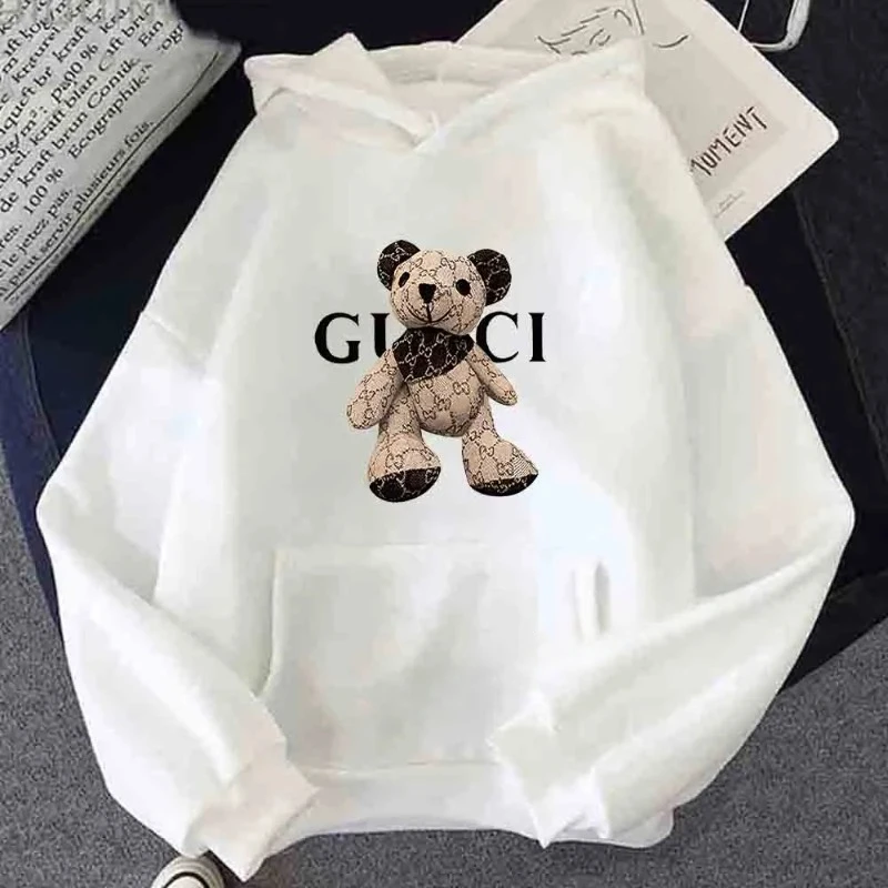 Luxury Design Hoodies Woman Cotton Print Bear Hooded Sweatshirt Streetwear Harajuku Brand Fashion Female Clothing Pullover Coat
Luxury Design Hoodies Woman Cotton Print Bear Hooded Sweatshirt Streetwear Harajuku Brand Fashion Female Clothing Pullover Coat