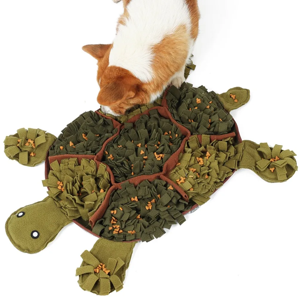 

Pet Sniffing Mat Dog Snuffle Mat Tortoise Shape Pet Slow Feeding Pad Dog Training Toys Pet Release Stress Toys Gift for Dogs