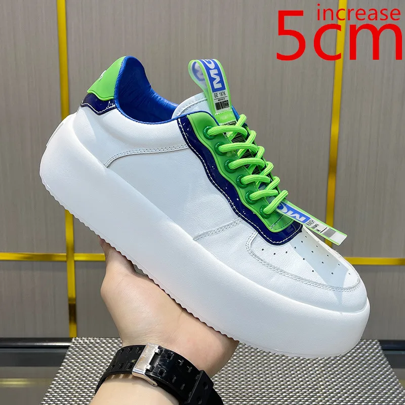 Increased 5cm Thick Bottom Elevator Shoes Men's Heightened Sports White Shoes Light Soft Breathable Muffin Leisure Male Sneakers
Increased 5cm Thick Bottom Elevator Shoes Men's Heightened Sports White Shoes Light Soft Breathable Muffin Leisure Male Sneakers