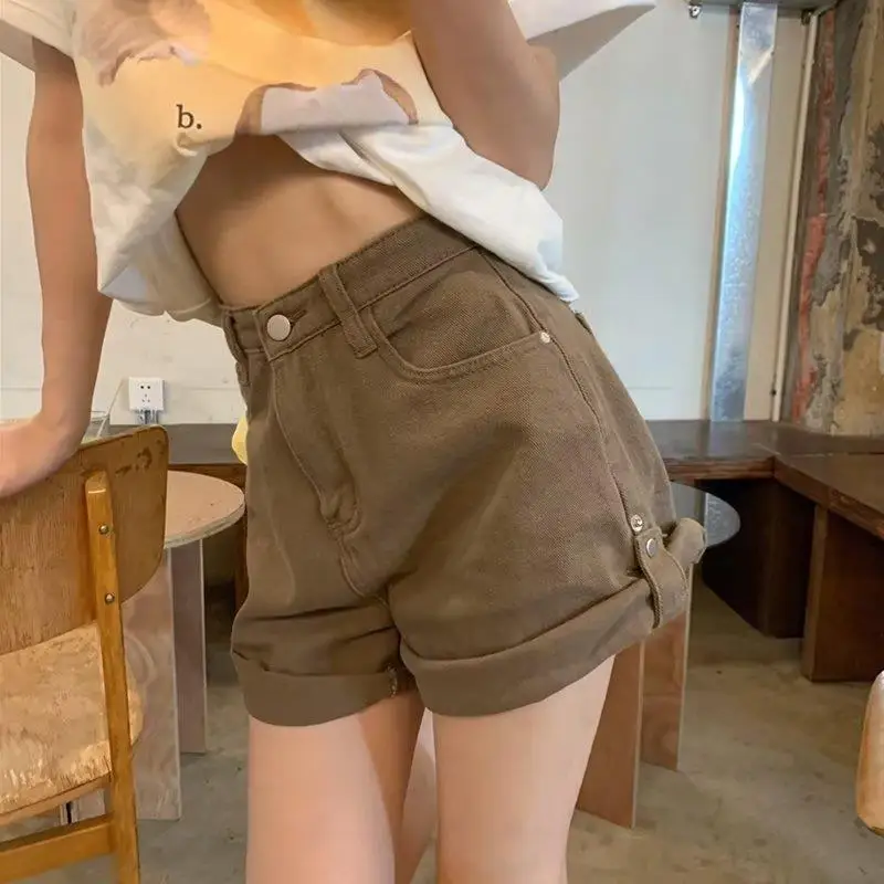 XUAN PhD A-line Ulzzang Vintage Students Fashion Streetwear Solid Crimping Shorts Denim Women High Waist Simple Korean Style
XUAN PhD A-line Ulzzang Vintage Students Fashion Streetwear Solid Crimping Shorts Denim Women High Waist Simple Korean Style