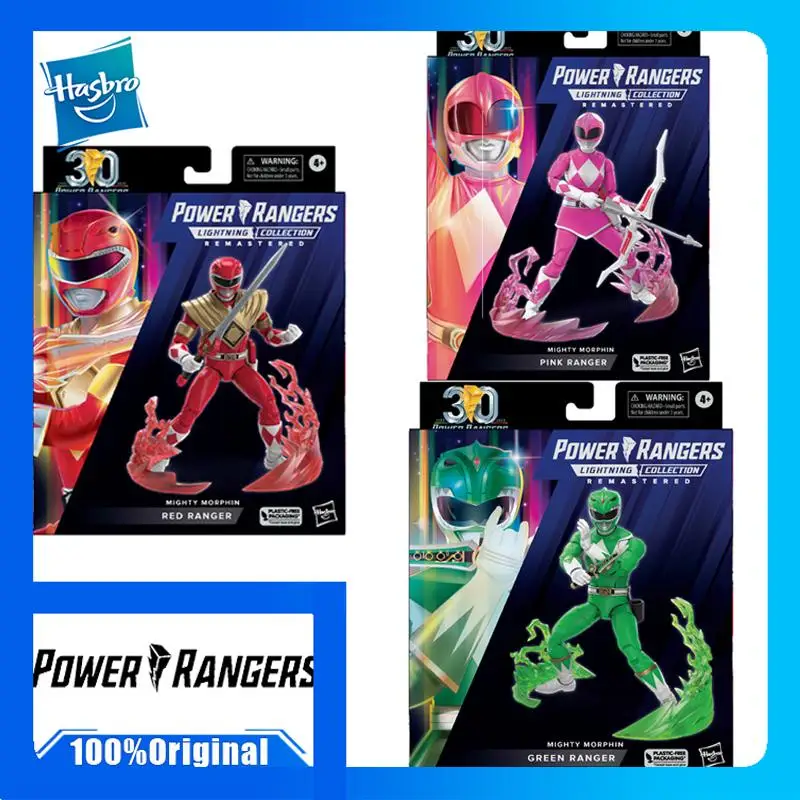 

Hasbro Power Rangers Lightning Collection Celebrate 30 Years Remastered Mighty Morphin Green /red /pink Ranger Figure In Stock!