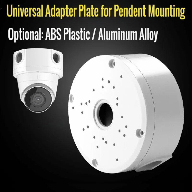 

Universal Adapter Plate for Pendent Mounting Hemispherical Ceiling Bracket Built-in cavity hidden cables Aluminum Alloy Plastic