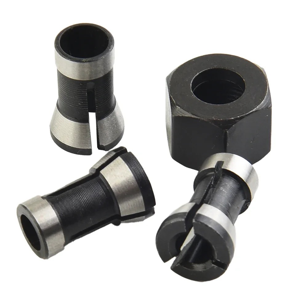 4pcs M15 Screw Nut Electric With 6/6.35/8mm Router Milling Cutter Collet Chuck Accessories Tools For Wood Trimming Machine
4pcs M15 Screw Nut Electric With 6/6.35/8mm Router Milling Cutter Collet Chuck Accessories Tools For Wood Trimming Machine