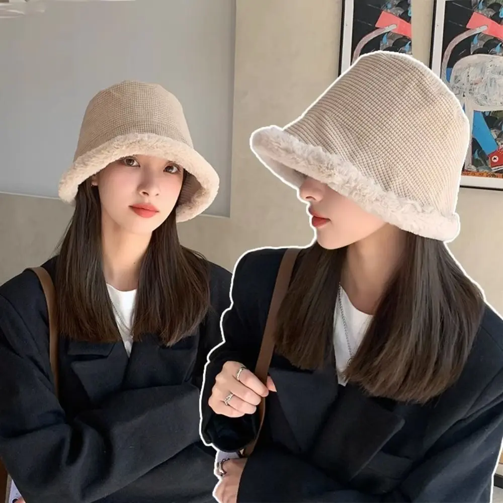 Autumn Winter Fisherman Hats High Quality Warm Windproof Thickened Bucket Cap Fur Edge Ear Protection Caps Women
Autumn Winter Fisherman Hats High Quality Warm Windproof Thickened Bucket Cap Fur Edge Ear Protection Caps Women