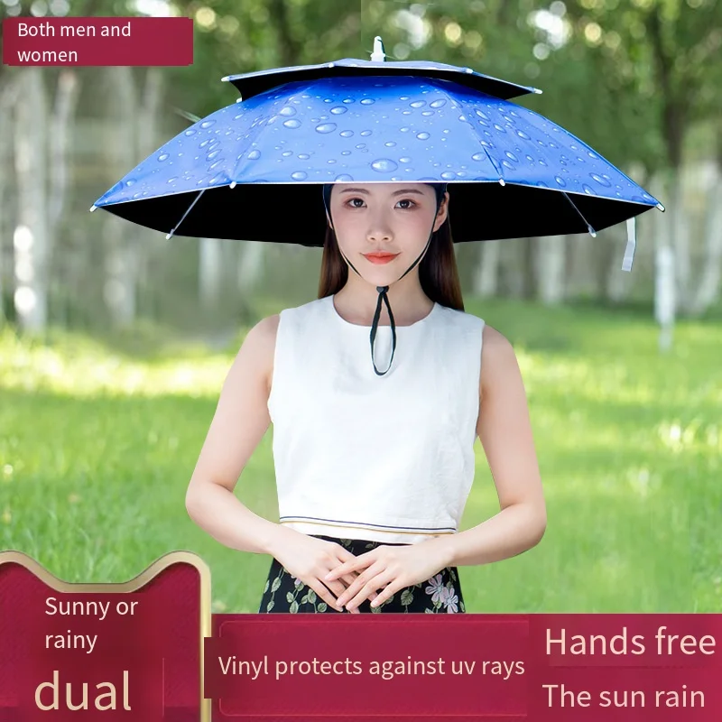 Outdoor sunshade double-layer black glue rain-proof fishing umbrella cap head-mounted umbrella sunscreen overhead umbrella cap
Outdoor sunshade double-layer black glue rain-proof fishing umbrella cap head-mounted umbrella sunscreen overhead umbrella cap