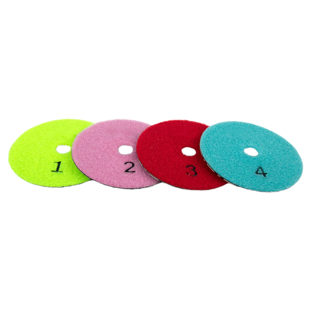 4pcs Set Four-Step Diamond Dry Polishing Pads 4 Inch For Granite Marble Quartz Stone Polishing Pad Power Tools Hot Sale
4pcs Set Four-Step Diamond Dry Polishing Pads 4 Inch For Granite Marble Quartz Stone Polishing Pad Power Tools Hot Sale