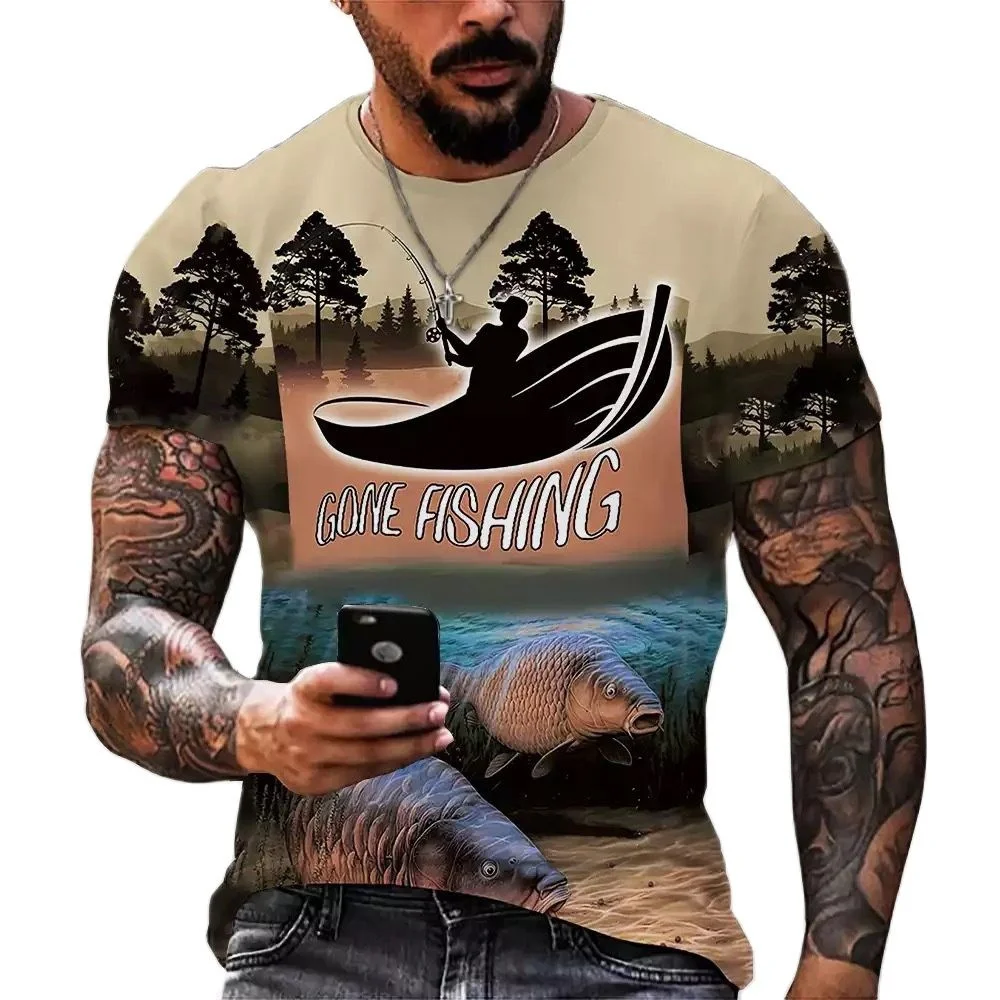 2022 Outdoor Fishing T-shirts For Men 3d Print Fishing Short Sleeve T shirt Casual Fish Tops Oversized Tees Shirt Men Clothing
2022 Outdoor Fishing T-shirts For Men 3d Print Fishing Short Sleeve T shirt Casual Fish Tops Oversized Tees Shirt Men Clothing