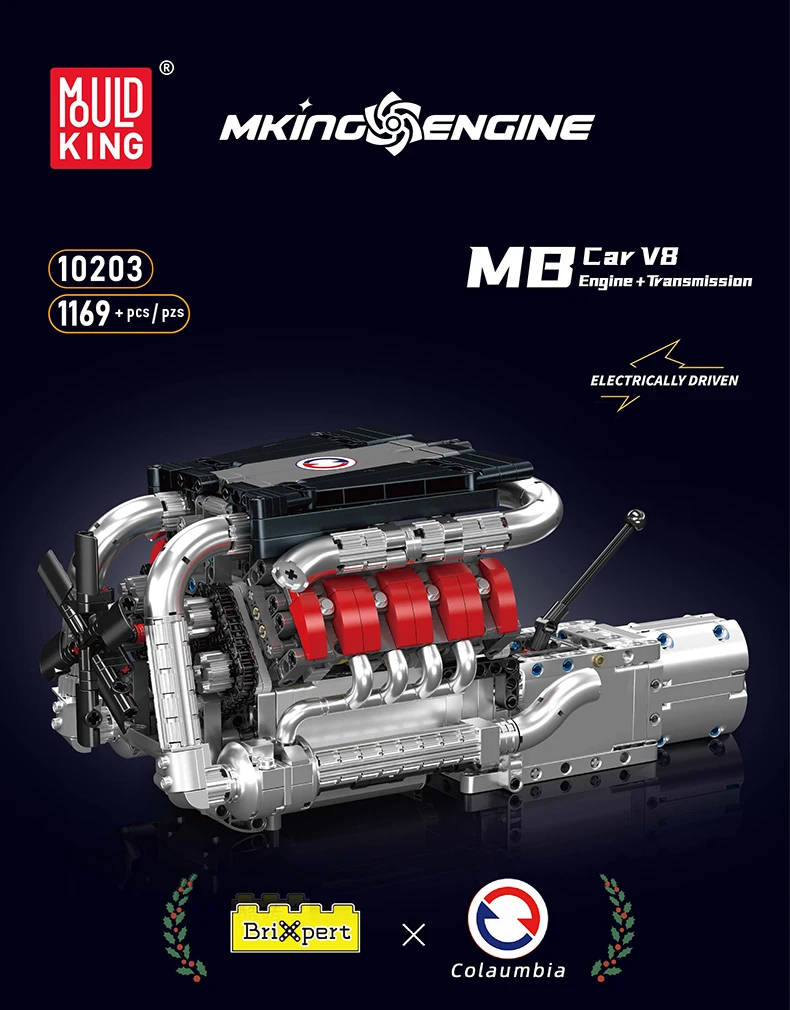 MOULD KING High-Tech Supercar W16 Engine Building Blocks Technology Electric V8 Inline Petrol Engine Model Display Toy Sets MOULD KING High-Tech Supercar W16 Engine Building Blocks Technology Electric V8 Inline Petrol Engine Model Display Toy Sets