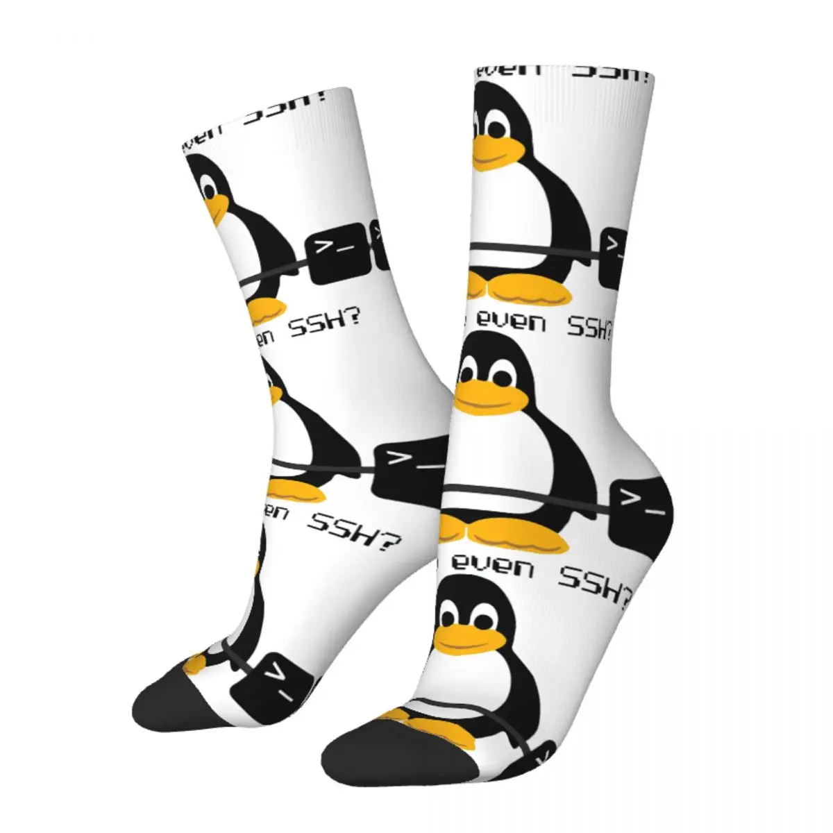 Happy Funny Men's Socks Do You Even SSH Retro Harajuku Penguin Animation Funny Street Style Seamless Crew Sock Gift Printed
Happy Funny Men's Socks Do You Even SSH Retro Harajuku Penguin Animation Funny Street Style Seamless Crew Sock Gift Printed