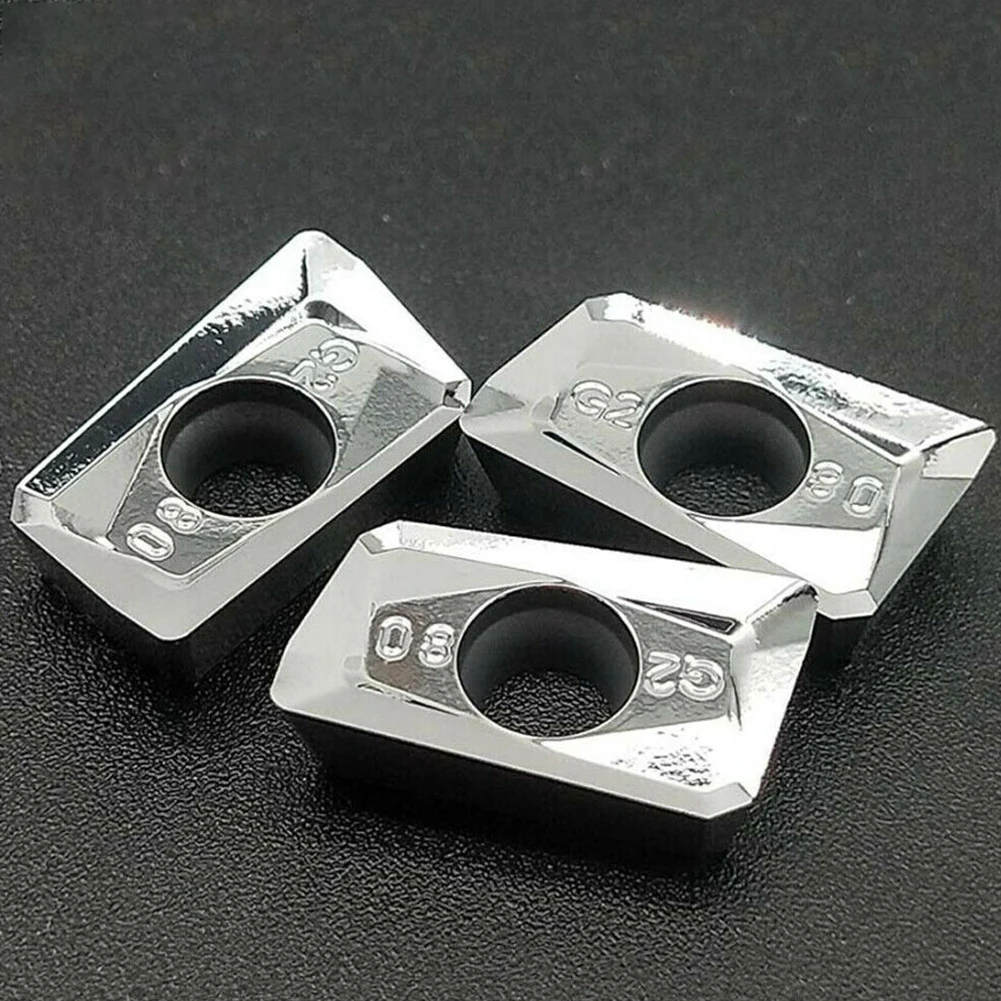 Industrial Carbide Tips Inserts Blade 10 Pcs APGT1604PDFR-G2-MA H01 Cutter High Grip Strength Practical Silver
Industrial Carbide Tips Inserts Blade 10 Pcs APGT1604PDFR-G2-MA H01 Cutter High Grip Strength Practical Silver