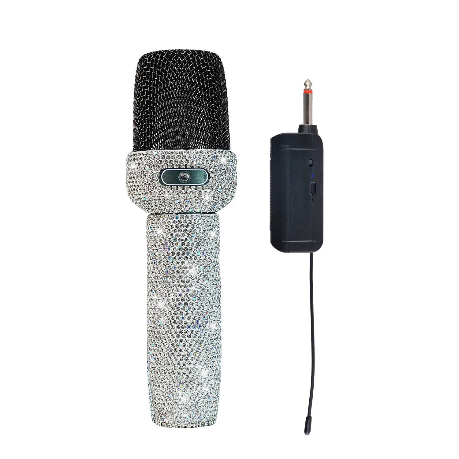 Беспроводной микрофон Heikuding UHF Bling Crystal, универсальный беспроводной Динамический Ручной микрофон с регулируемой частотой для детской речи
Беспроводной микрофон Heikuding UHF Bling Crystal, универсальный беспроводной Динамический Ручной микрофон с регулируемой частотой для детской речи