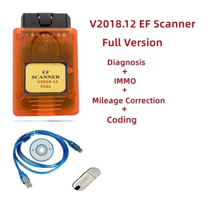 Best V2018.12 E/F Scanner II Full Version for BMW Scanner II for Diagnosis + IMMO + Mileage Correction + Coding Function
Best V2018.12 E/F Scanner II Full Version for BMW Scanner II for Diagnosis + IMMO + Mileage Correction + Coding Function