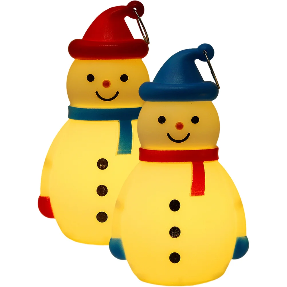

Освещенный снеговик, рождественские украшения для стола, светодиодная искусственная ночь, Зимний Рождественский Декор, праздничная настольная фигурка