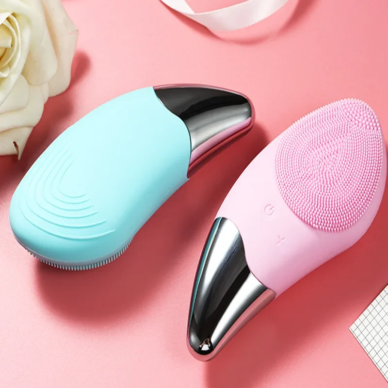 Mini Electric Facial Cleansing Brush Silicone Sonic Face Cleaner Deep Pore Cleaning Skin Massager Face Cleansing Brush Device
Mini Electric Facial Cleansing Brush Silicone Sonic Face Cleaner Deep Pore Cleaning Skin Massager Face Cleansing Brush Device
