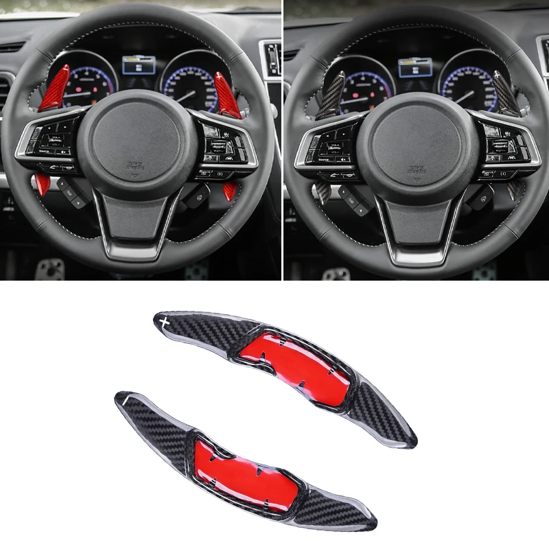 

Carbon Fiber Car Steering Wheel Shift Blade Paddle Shifter Extension for Subaru Forester XV Legacy Outback BRZ Impreza 2010-2019