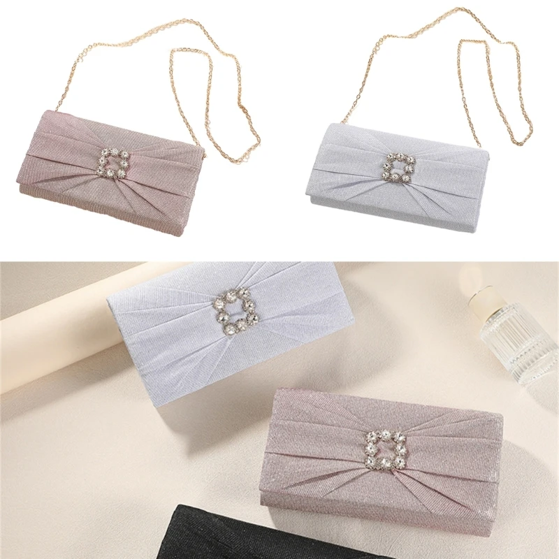 Fashion Women Pleated Evening Bag Party Banquet Bags for Ladies Wedding Clutches Handbag Shoulder Bag Chain Bags
Fashion Women Pleated Evening Bag Party Banquet Bags for Ladies Wedding Clutches Handbag Shoulder Bag Chain Bags