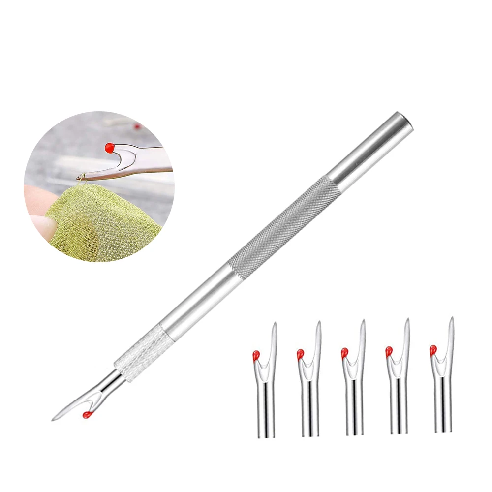 1PC Seam Ripper Handle with 5Pcs Replacement Head Sewing Stitch Thread Unpicker Embroidery Thread Remover Tool DIY Sewing Tools 
1PC Seam Ripper Handle with 5Pcs Replacement Head Sewing Stitch Thread Unpicker Embroidery Thread Remover Tool DIY Sewing Tools