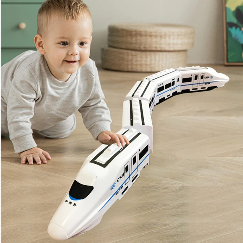 Electric Universal Harmony Train Non-Remote Control Vehicle Toys Simulating High-Speed Railway Motor Vehicle Model Gift for Boys
Electric Universal Harmony Train Non-Remote Control Vehicle Toys Simulating High-Speed Railway Motor Vehicle Model Gift for Boys