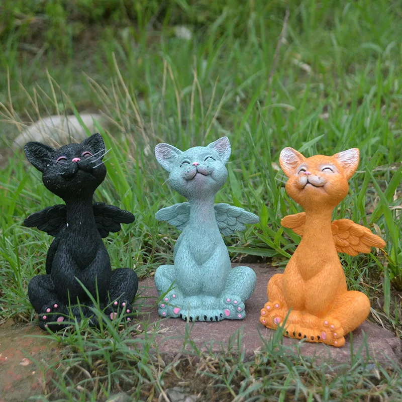 Resin Wings Squatting Cat Animal Statue Garden Decor Cats Sculpture Ornaments Gifts For Yard Home Decoration Crafts
Resin Wings Squatting Cat Animal Statue Garden Decor Cats Sculpture Ornaments Gifts For Yard Home Decoration Crafts