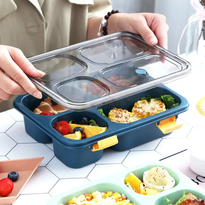 Compartment Lunch Box Student 3-Compartment Lunch Box Four-Compartment Plastic Tableware Microwaveable Sealed Lunch Box
Compartment Lunch Box Student 3-Compartment Lunch Box Four-Compartment Plastic Tableware Microwaveable Sealed Lunch Box
