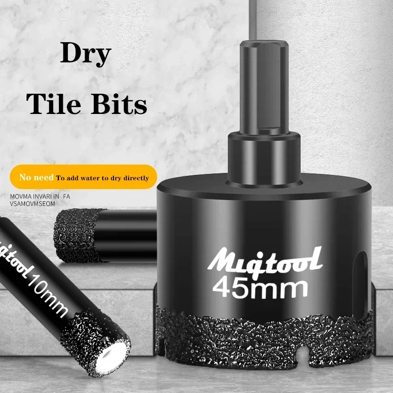 Marble Dry Drilling Tool, 6mm-35mm Ceramic Tile Granite, Ceramic Tile, Vitrified Tile, Brazed Dry Drilling Electric Drill Bit
Marble Dry Drilling Tool, 6mm-35mm Ceramic Tile Granite, Ceramic Tile, Vitrified Tile, Brazed Dry Drilling Electric Drill Bit