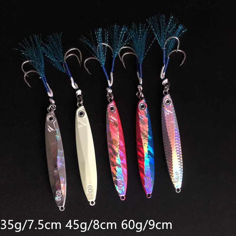 1 шт./партия, металлическая приманка для морской рыбалки, 35/45/60 г
1 шт./партия, металлическая приманка для морской рыбалки, 35/45/60 г