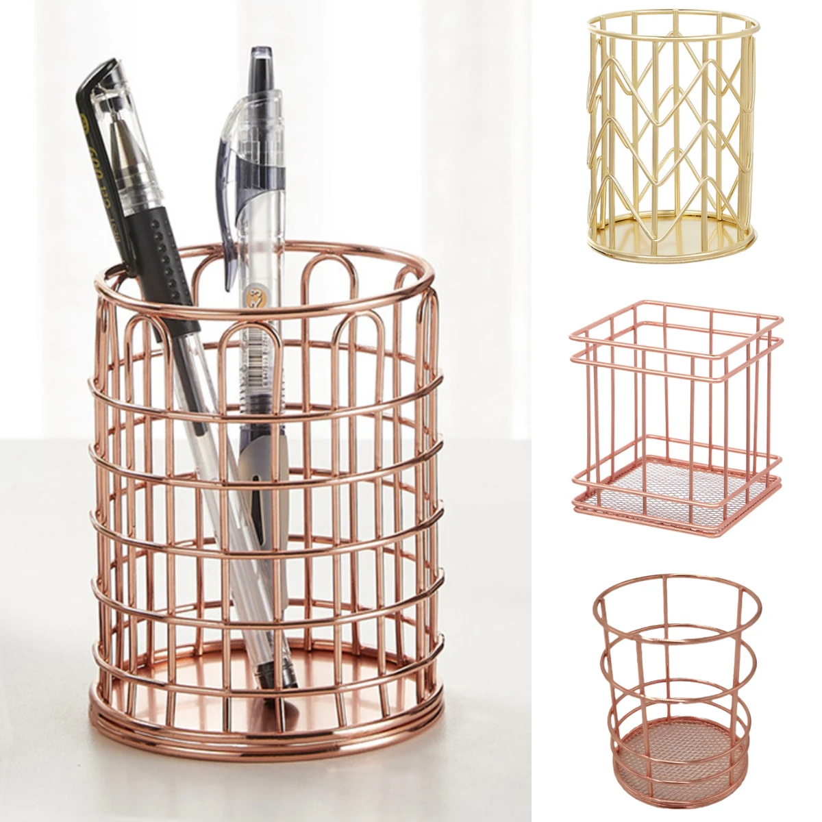 Metal Pen Holder Desk Stationery Organizer Box Pen Pencil Storage Basket Makeup Brush Storage Box Student Pen Stand
Metal Pen Holder Desk Stationery Organizer Box Pen Pencil Storage Basket Makeup Brush Storage Box Student Pen Stand