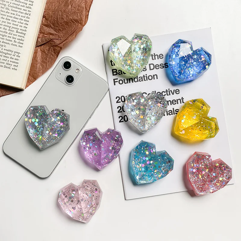 INS Sequin Love Phone Stand Flash Powder Stickable Support Bracket Foldable Phone Grip for iPhone 11 13 Mobile Phone Accessories
INS Sequin Love Phone Stand Flash Powder Stickable Support Bracket Foldable Phone Grip for iPhone 11 13 Mobile Phone Accessories
