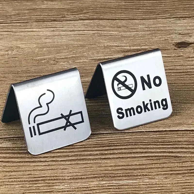 5 Pieces Stainless Steel Table No Smoking Notice Sign Stand Wedding Place Number Card Holder Stand
5 Pieces Stainless Steel Table No Smoking Notice Sign Stand Wedding Place Number Card Holder Stand