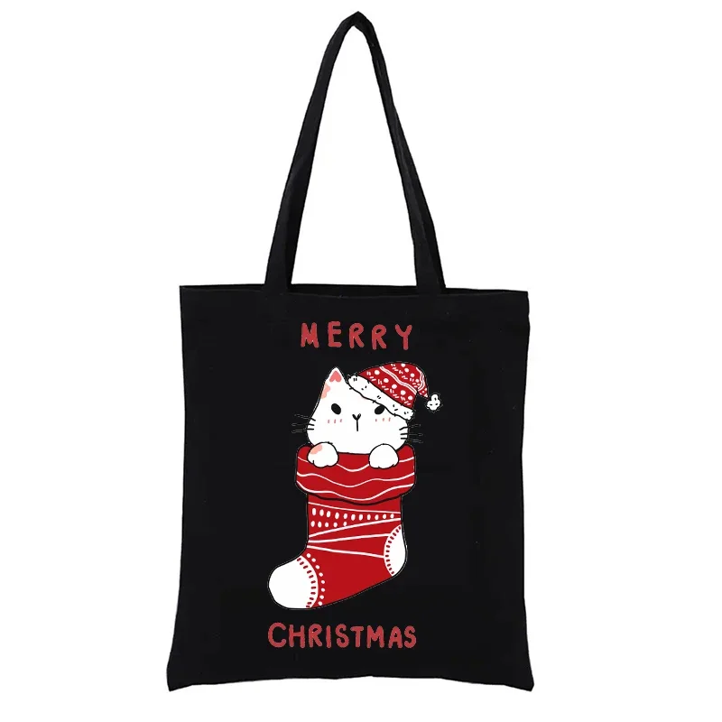 Canvas Shopping Bag Cute Carton Doodle Cat in Christmas Red Sock Canvas Bag Casual Handbag Tote Bags Aesthetic Funny Handbags
Canvas Shopping Bag Cute Carton Doodle Cat in Christmas Red Sock Canvas Bag Casual Handbag Tote Bags Aesthetic Funny Handbags