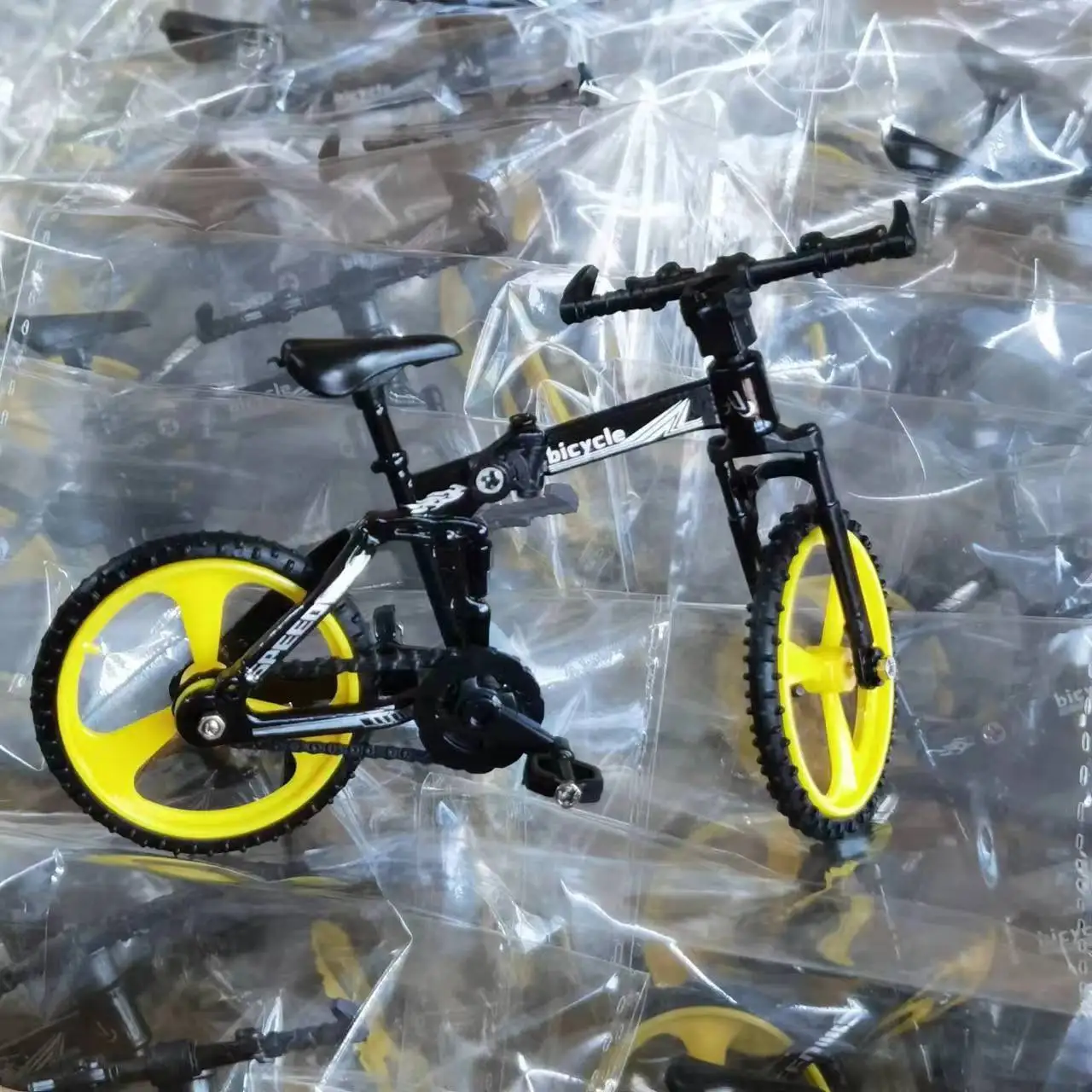 Bicicleta de dedo transfronteriza, mini bicicleta plegable, modelo de bicicleta de montaña deslizante creativa Bicicleta de dedo transfronteriza, mini bicicleta plegable, modelo de bicicleta de montaña deslizante creativa