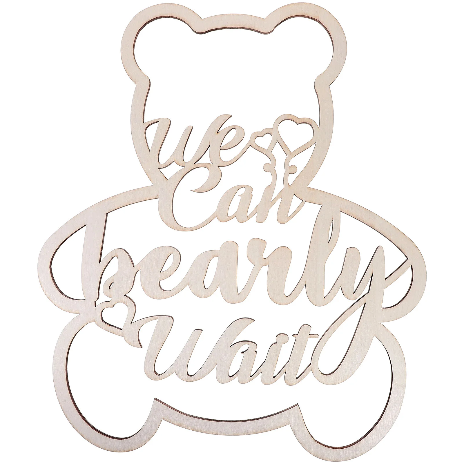 Baby Photo Props Shower Wooden Sign Bear Shape Party Decor Can Bearly Wait Girl
Baby Photo Props Shower Wooden Sign Bear Shape Party Decor Can Bearly Wait Girl