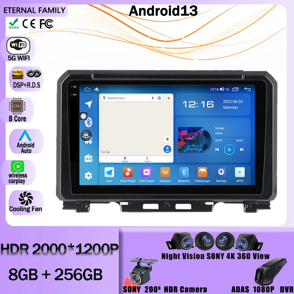 Car Radio Android 13 For Suzuki Jimny 2018 2019 2020 Multimedia Stereo Video Player GPS Navigation Carplay Auto DSP RDS 2Din DVD
Car Radio Android 13 For Suzuki Jimny 2018 2019 2020 Multimedia Stereo Video Player GPS Navigation Carplay Auto DSP RDS 2Din DVD