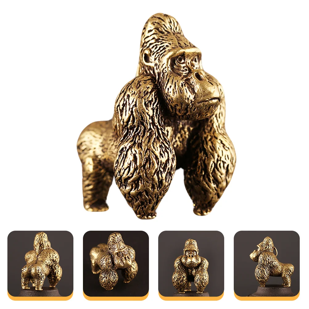 Desktop Ornaments Chimpanzee Adornment Gorilla Shaped Decor Bookshelf Brass Gift Dining Table Decoration Office Jungle
Desktop Ornaments Chimpanzee Adornment Gorilla Shaped Decor Bookshelf Brass Gift Dining Table Decoration Office Jungle