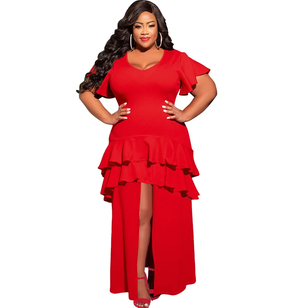 Long African Dress Women Short Sleeve Ruffle Patchwork Robes Summer New Solid Fashion Streetwear Dashiki African Dress Vestidos
Long African Dress Women Short Sleeve Ruffle Patchwork Robes Summer New Solid Fashion Streetwear Dashiki African Dress Vestidos