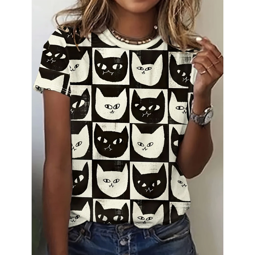 Women's T-Shirts Cartoon Characters 3d Print Rose T-Shirt Harajuku Casual Short Sleeve Top Tee O Neck Oversized Female Clothing
Women's T-Shirts Cartoon Characters 3d Print Rose T-Shirt Harajuku Casual Short Sleeve Top Tee O Neck Oversized Female Clothing