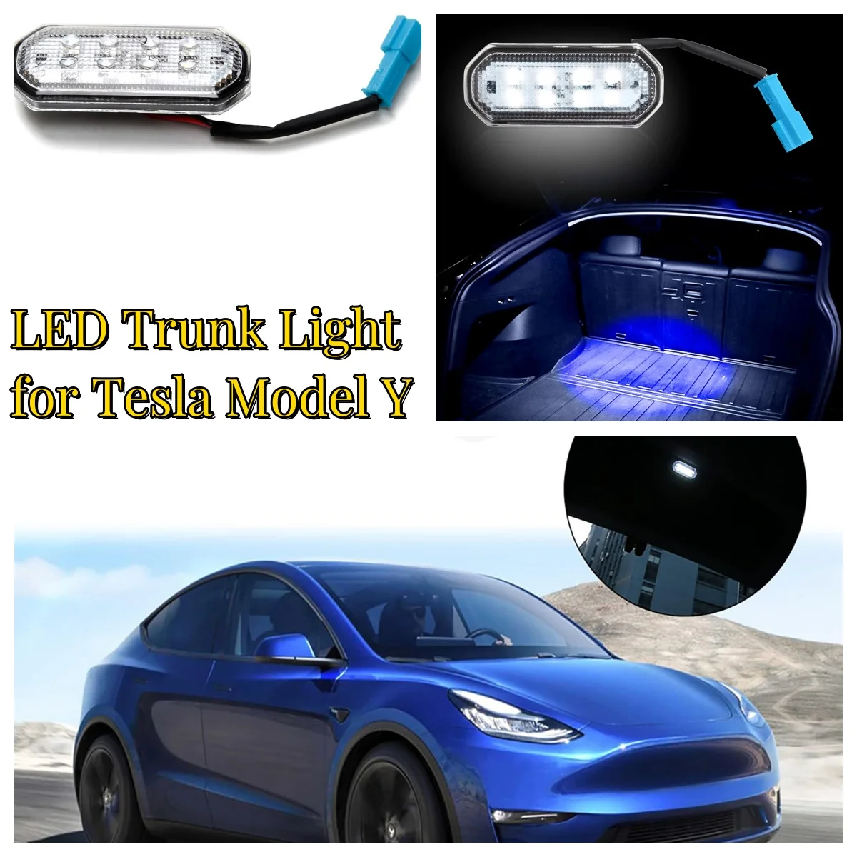 LED Trunk Light for Tesla Model Y, Trunk Cargo Area Light Super Bright Trunk Lighting Lamp, LED Luggage Compartment Light
LED Trunk Light for Tesla Model Y, Trunk Cargo Area Light Super Bright Trunk Lighting Lamp, LED Luggage Compartment Light