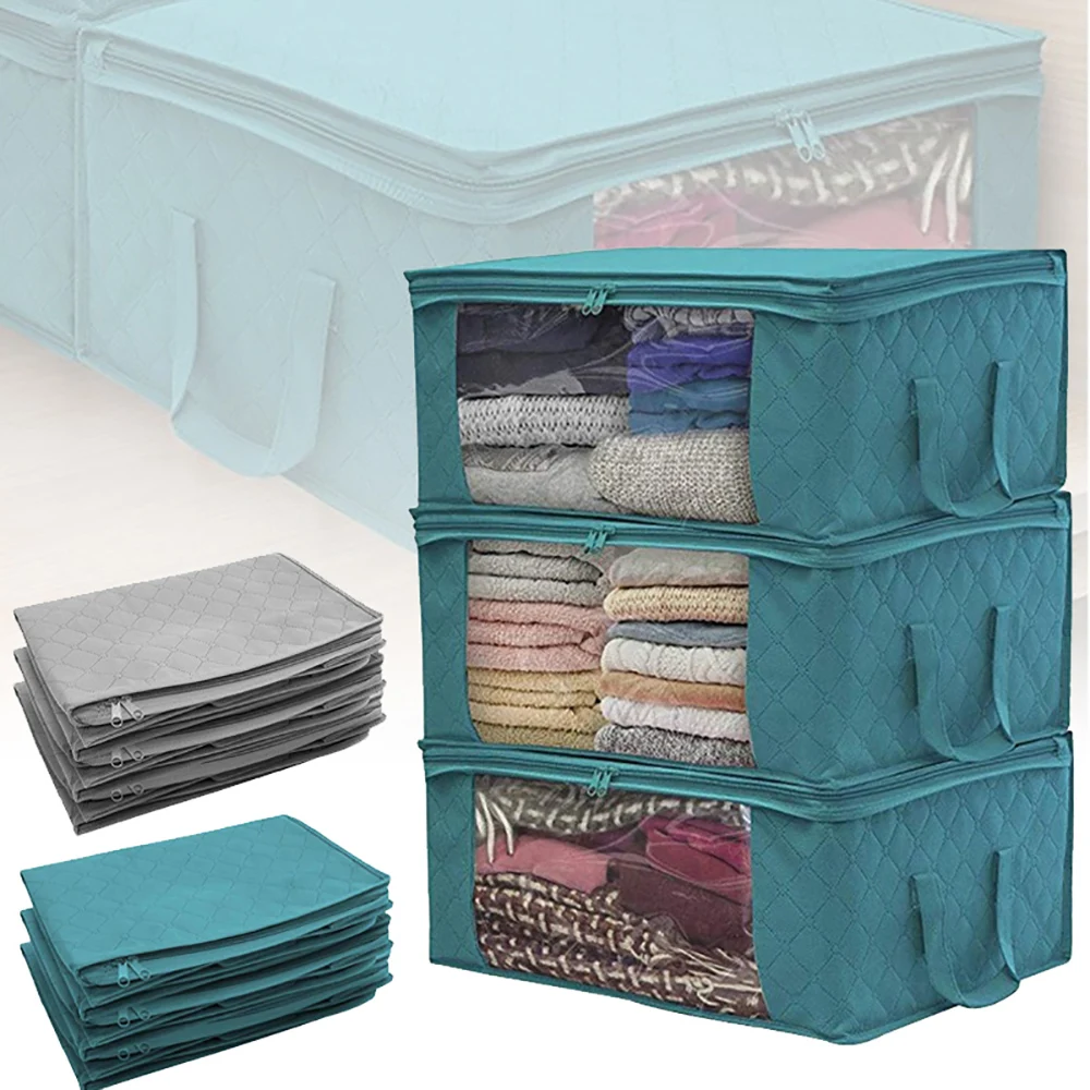 Foldable Clothes Quilt Blanket Non-woven Folding Storage Bag Moisture Dust Proof Quilt Organizer Box Closet Organizer Box
Foldable Clothes Quilt Blanket Non-woven Folding Storage Bag Moisture Dust Proof Quilt Organizer Box Closet Organizer Box